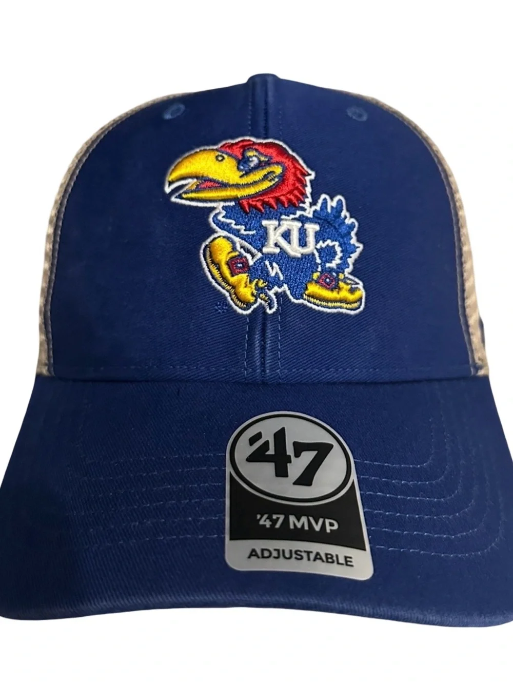 Kansas Jayhawks 47 MVP SnapBack Trucker Hat - OSFA